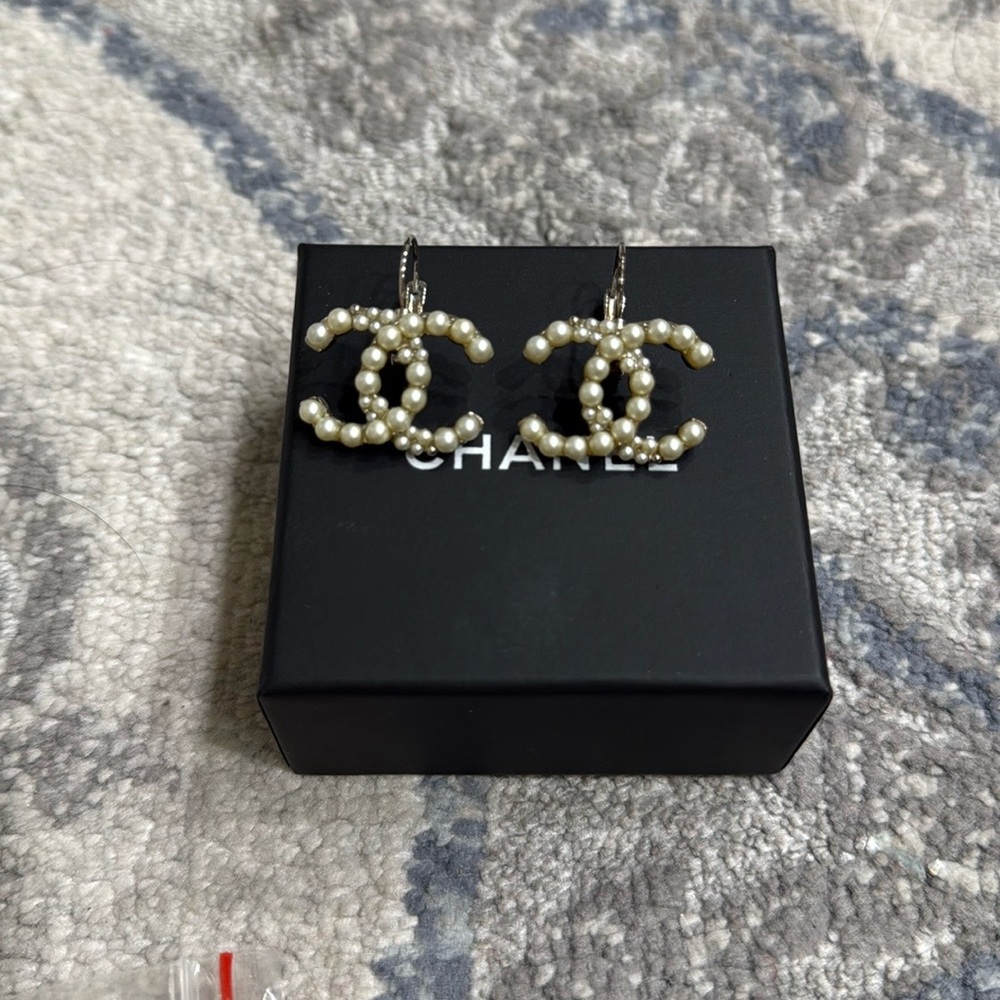 Chanel Pearl Earrings - Elegant White Jewelry